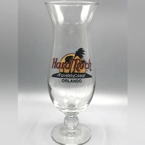 Hard Rock Cafe Orlando Florida Hurricane Cocktail Drinking Bar Glass Music